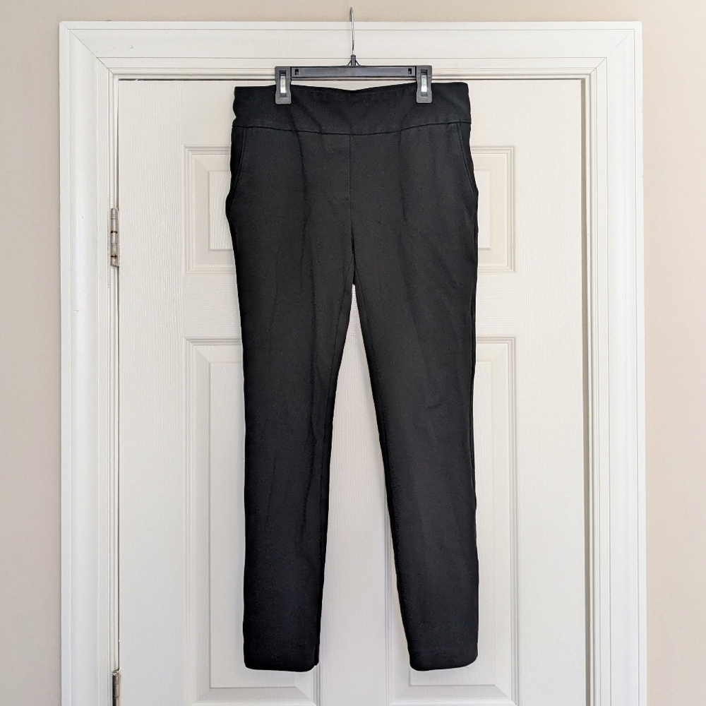 Dalia black pull-on pants